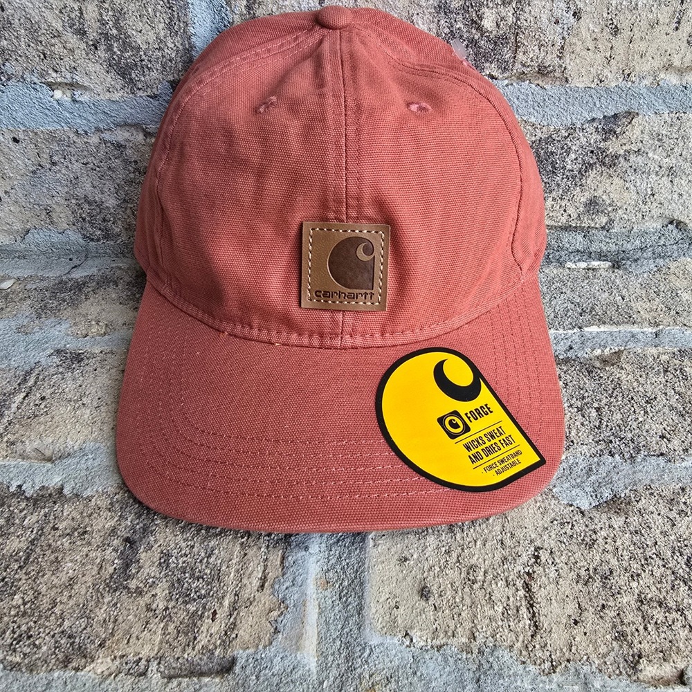 Carhartt Force Canvas Cap Burnt Orange Adjustable Dad Hat AH0289 Mens OS‎ NEW